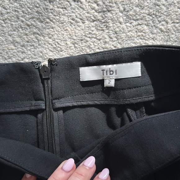 Tibi Black Slit Ankle Skinny Pants Size 2 - Picture 5 of 9